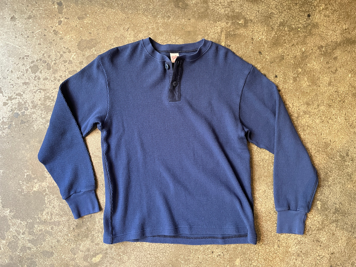 Velva Sheen Longsleeve Military Henley – Navy