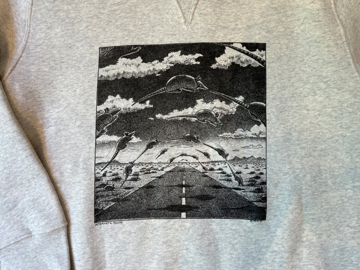 Wythe Jim Franklin Crewneck Sweatshirt – "Alternate Route"